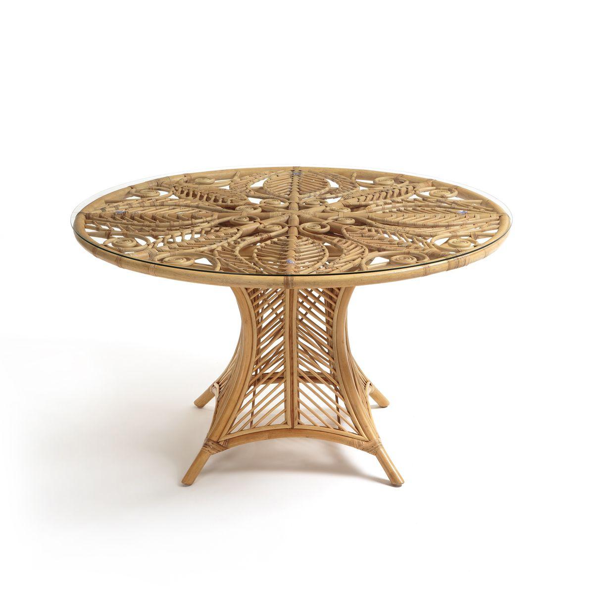 rattan round table