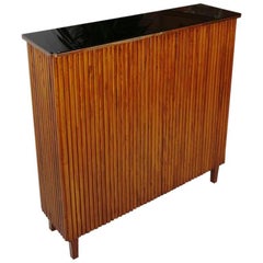 French Design Wooden and Mirrors Bar of the 1960s