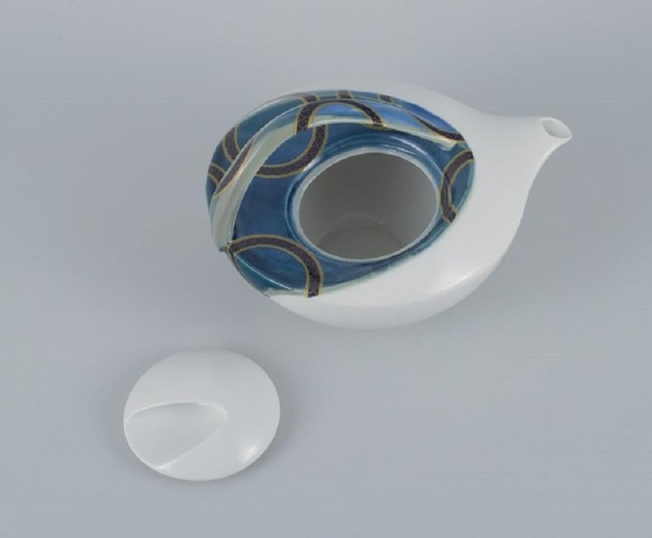 French Designer, Avant-Garde Style, Unique Egoist Tea Service in Porcelain In Excellent Condition For Sale In Copenhagen, DK