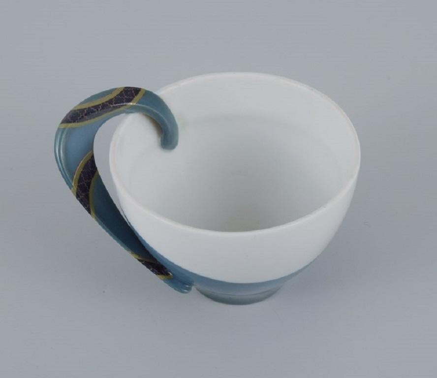 Late 20th Century French Designer, Avant-Garde Style, Unique Egoist Tea Service in Porcelain For Sale