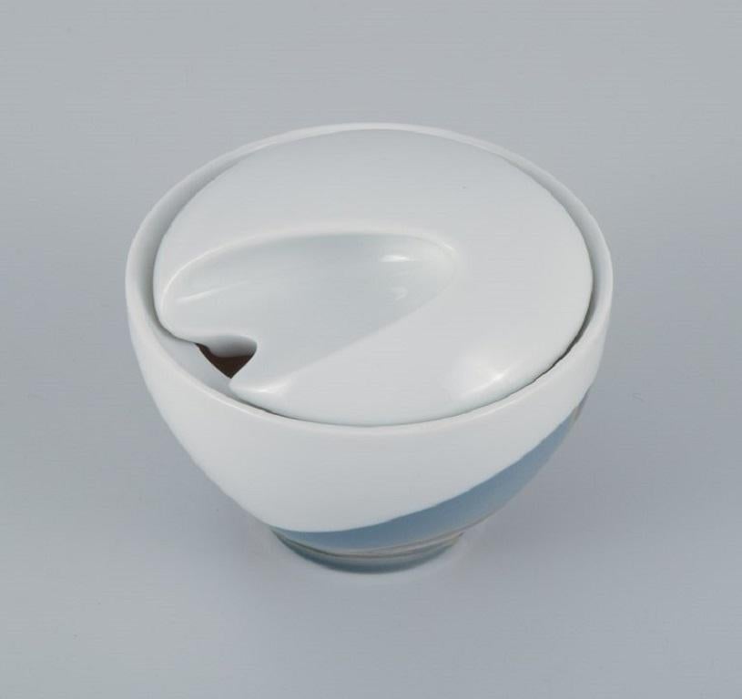 French Designer, Avant-Garde Style, Unique Egoist Tea Service in Porcelain For Sale 1