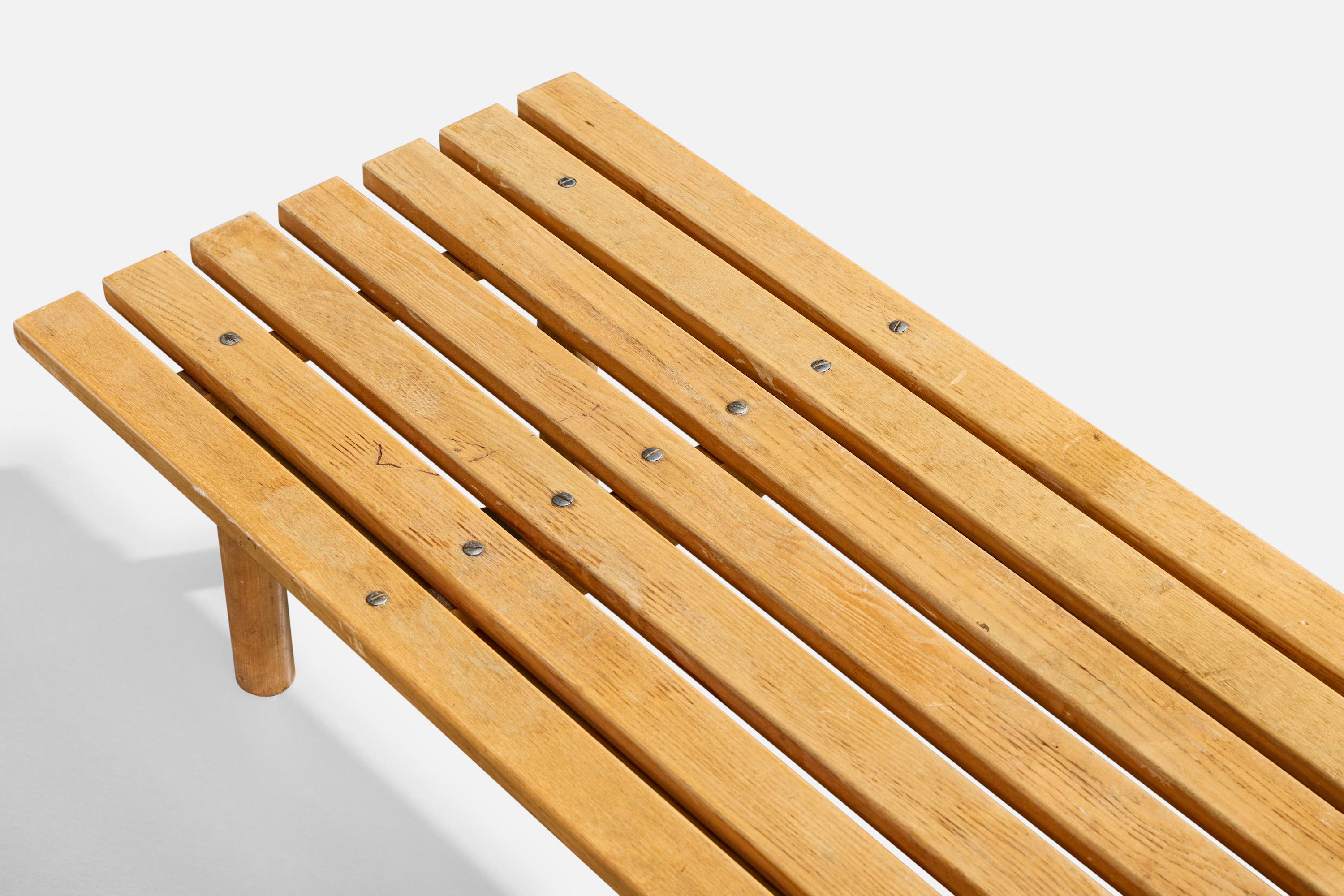 Bois Banc de designer français, pin, France, années 1970 en vente