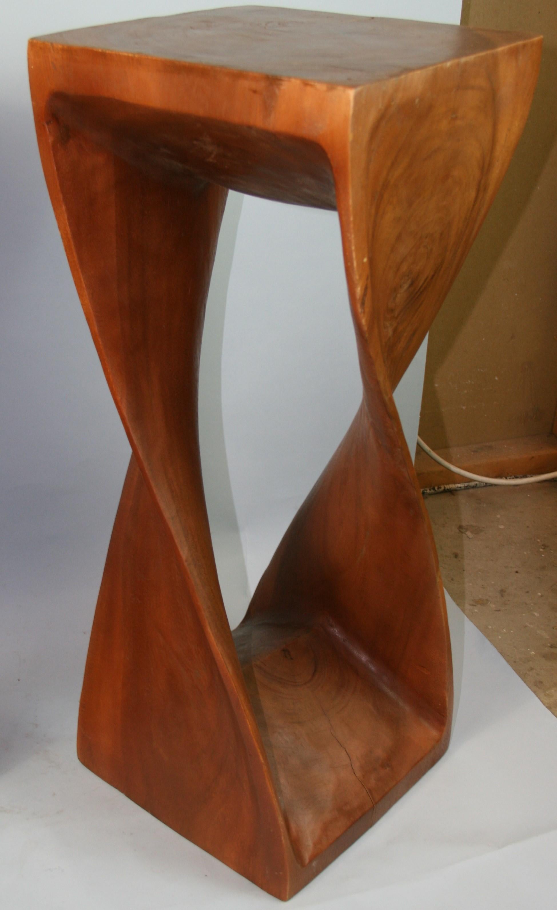 French Designer  Spiral Tables/Pedestals/ in The Style of Mathieu Mategot a Pair For Sale 9