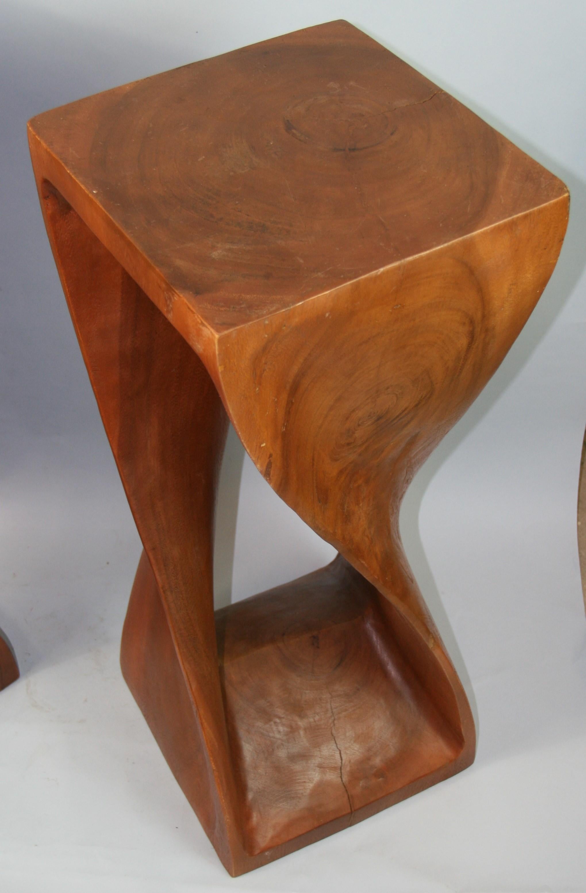 French Designer  Spiral Tables/Pedestals/ in The Style of Mathieu Mategot a Pair For Sale 3