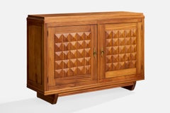 French Designer, Cabinet, Mahogany, Brass, France, 1930s