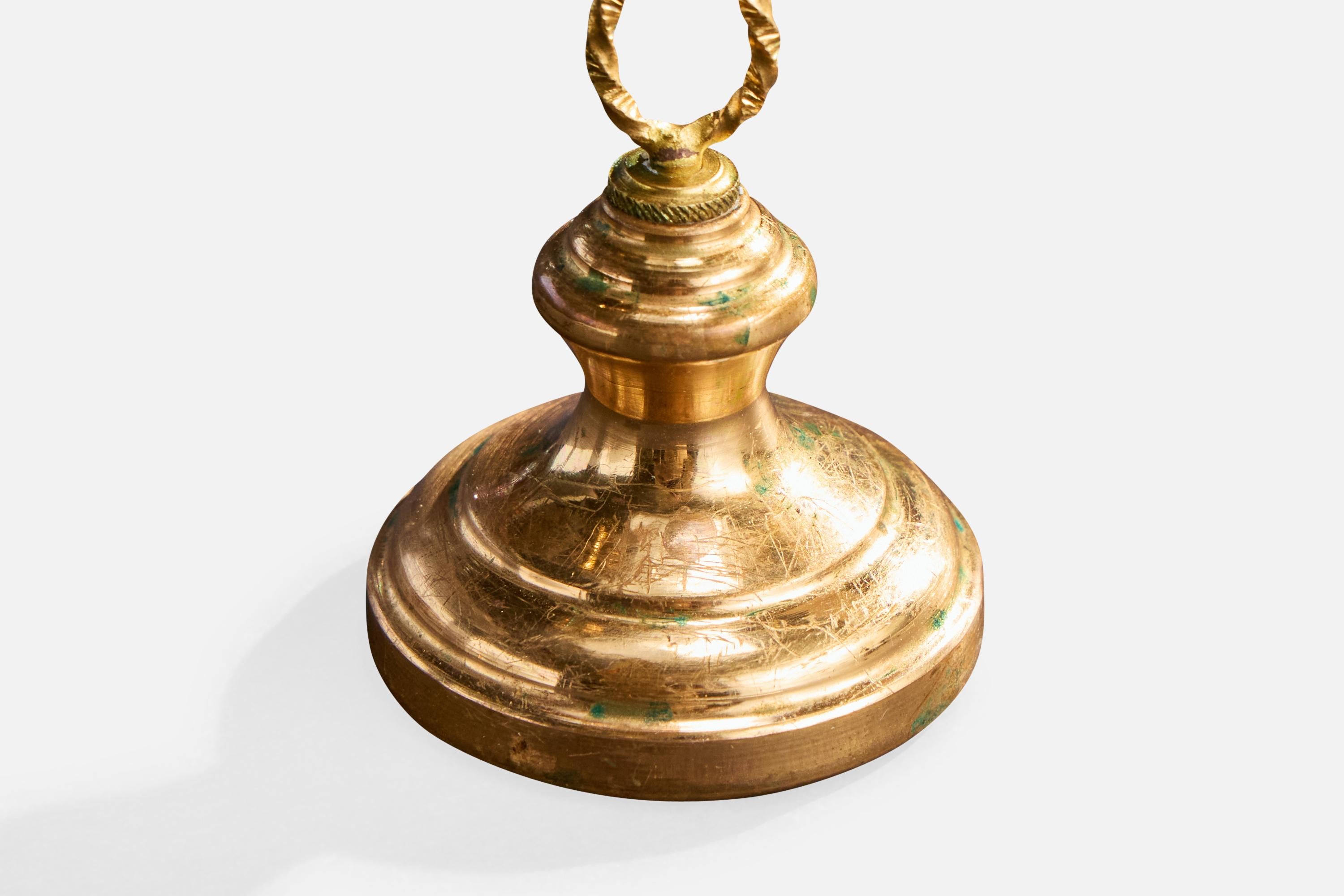 Ottone Candelabri di design francese, ottone, Francia, anni '60 in vendita