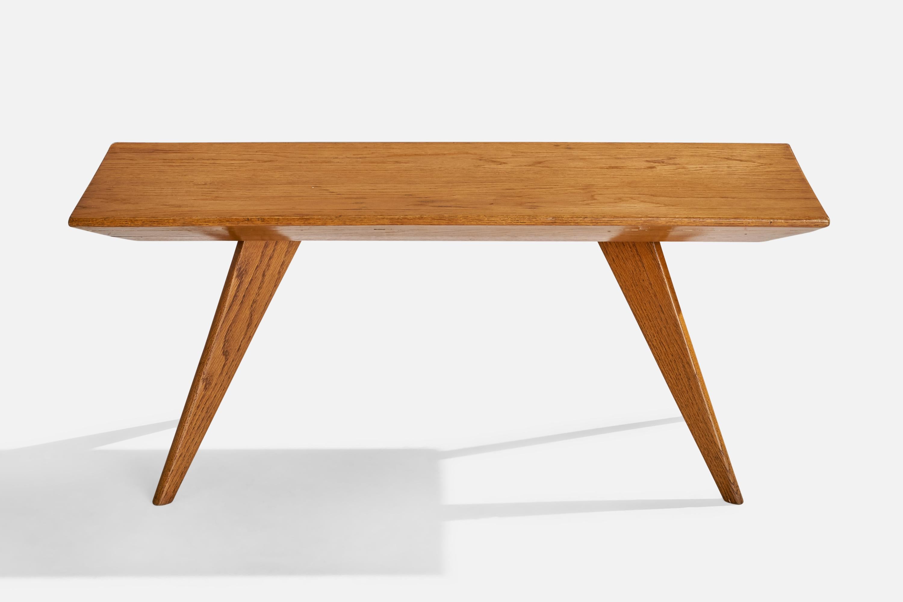 Mid-Century Modern Table basse de designer français, Oak Oak, France, années 1950 en vente