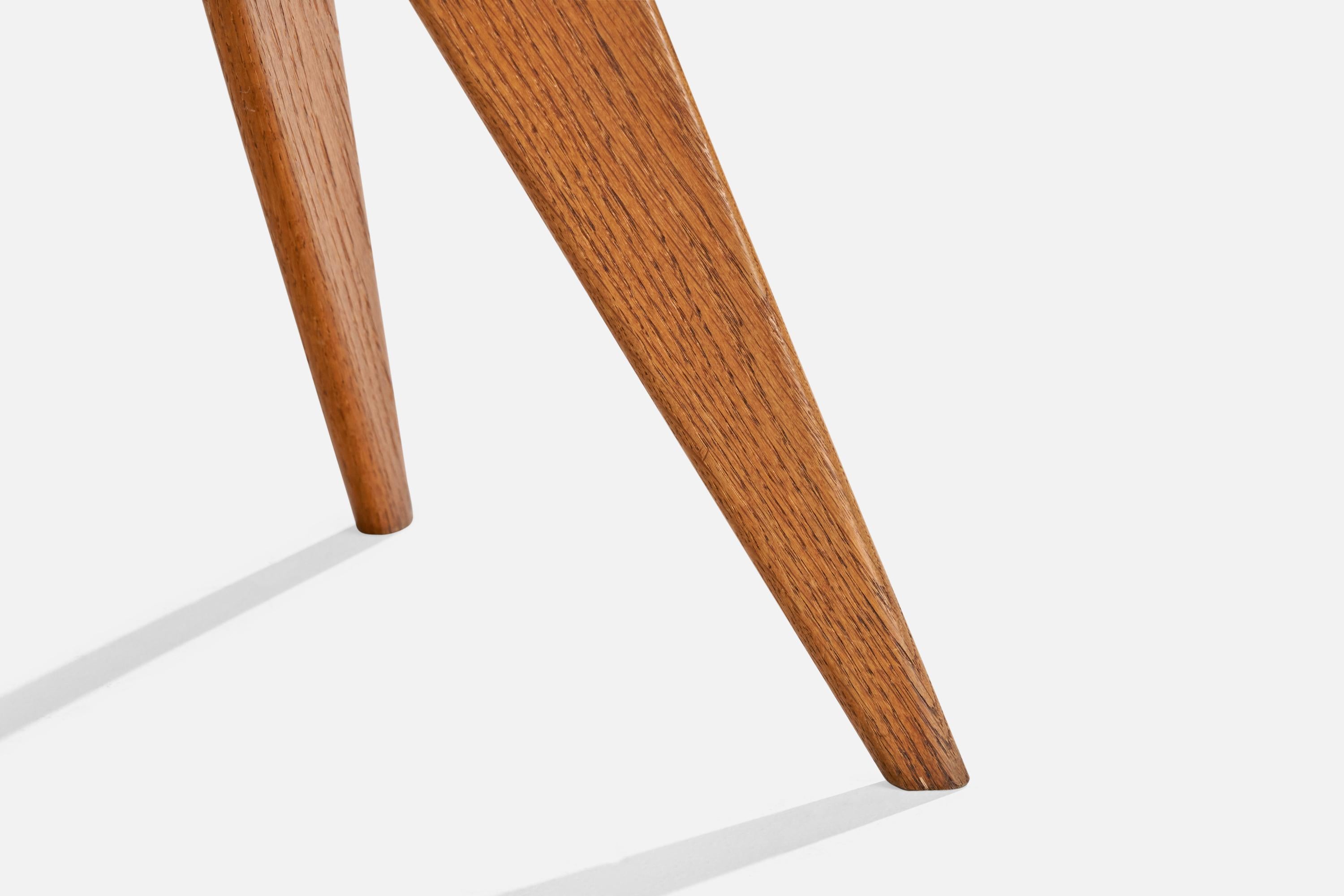 Chêne Table basse de designer français, Oak Oak, France, années 1950 en vente
