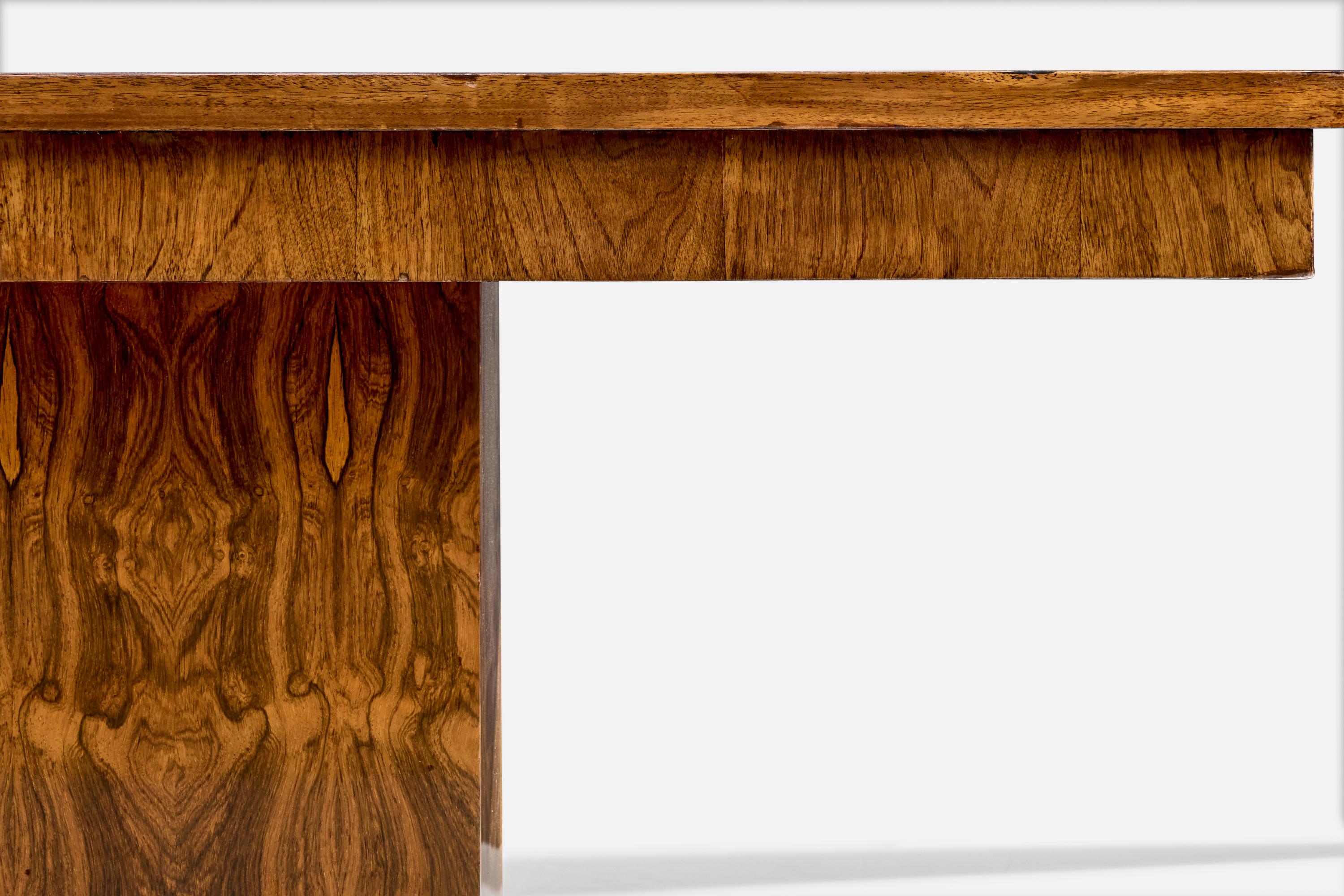 French Designer, Console Table, Wood, Steel, France, 1940s For Sale 1