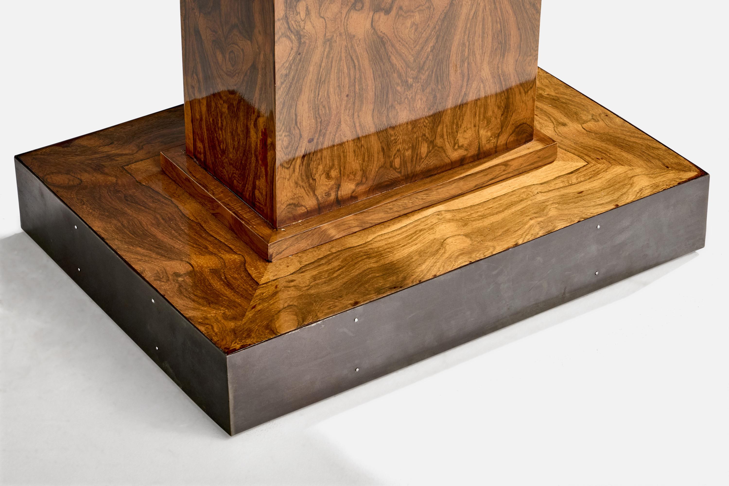 French Designer, Console Table, Wood, Steel, France, 1940s For Sale 2