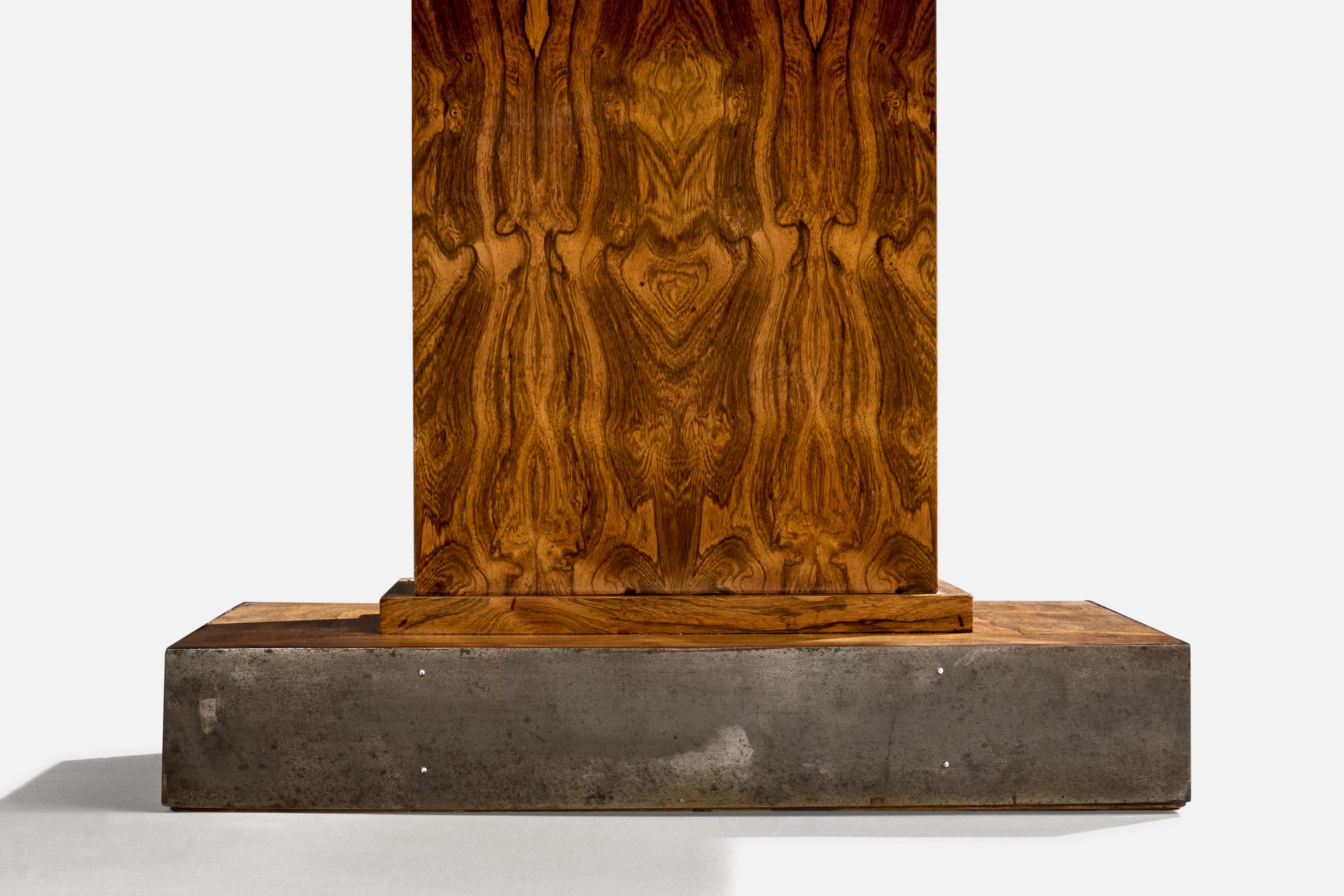 French Designer, Console Table, Wood, Steel, France, 1940s For Sale 2