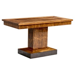 French Designer, Console Table, Wood, Steel, France, 1940s