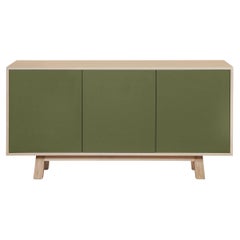 Französisches, anpassbares grünes 3-türiges Sideboard, von Eric Gizard Paris