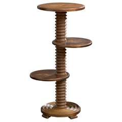 Diseñador francés, Mesa auxiliar, Madera, Francia, Años 1940