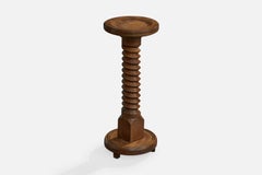 French Designer, End Table, Wood, France, 1950s