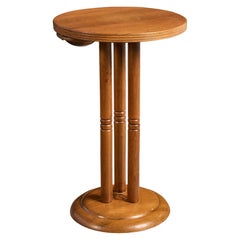 French Designer, End Table, Wood, Metal, France, 1930s