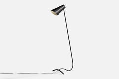French Designer, Floor Lamp, Metal, France, 1950s