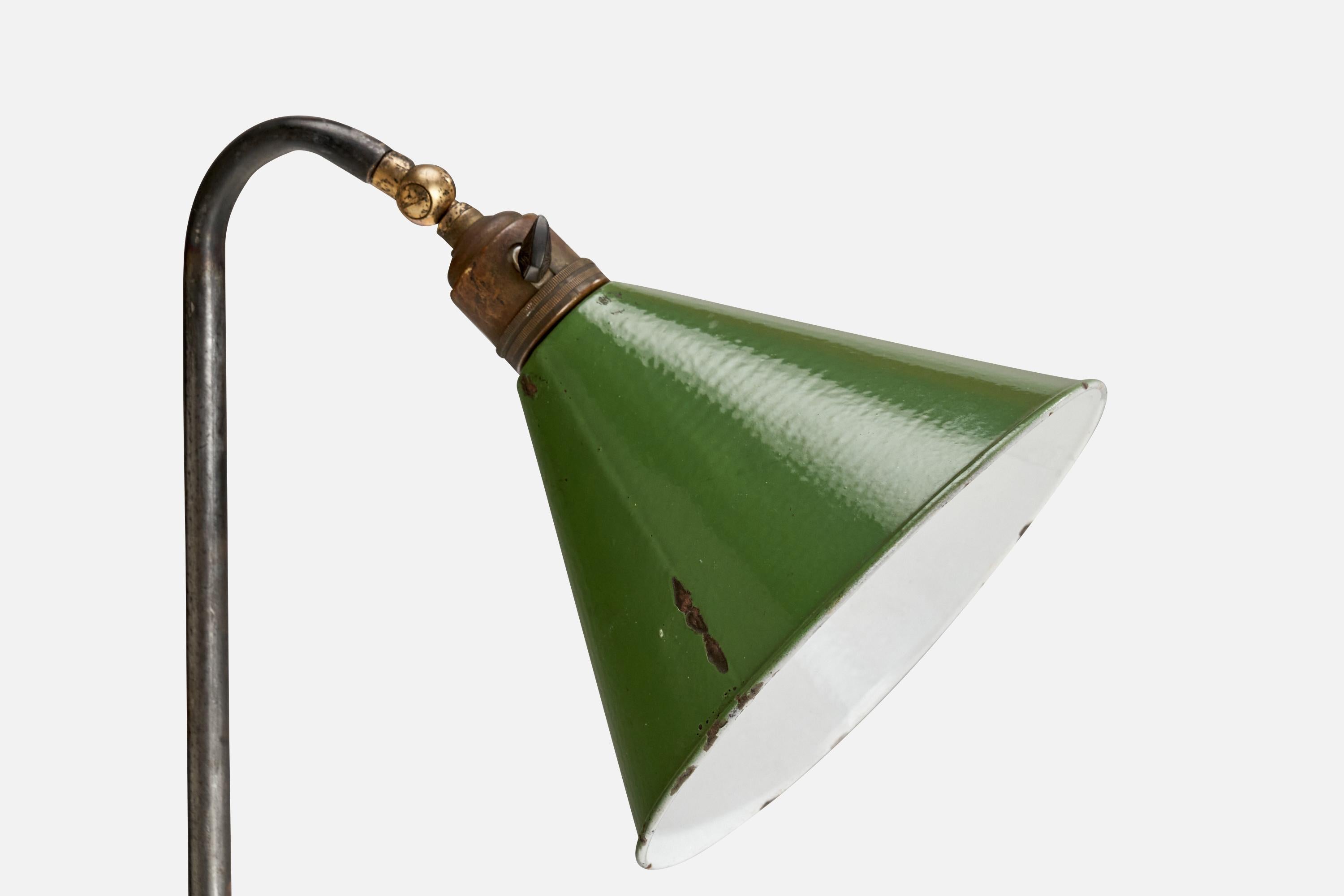 French Designer, Floor Lamp, Metal, Iron, France, 1940s In Good Condition For Sale In High Point, NC