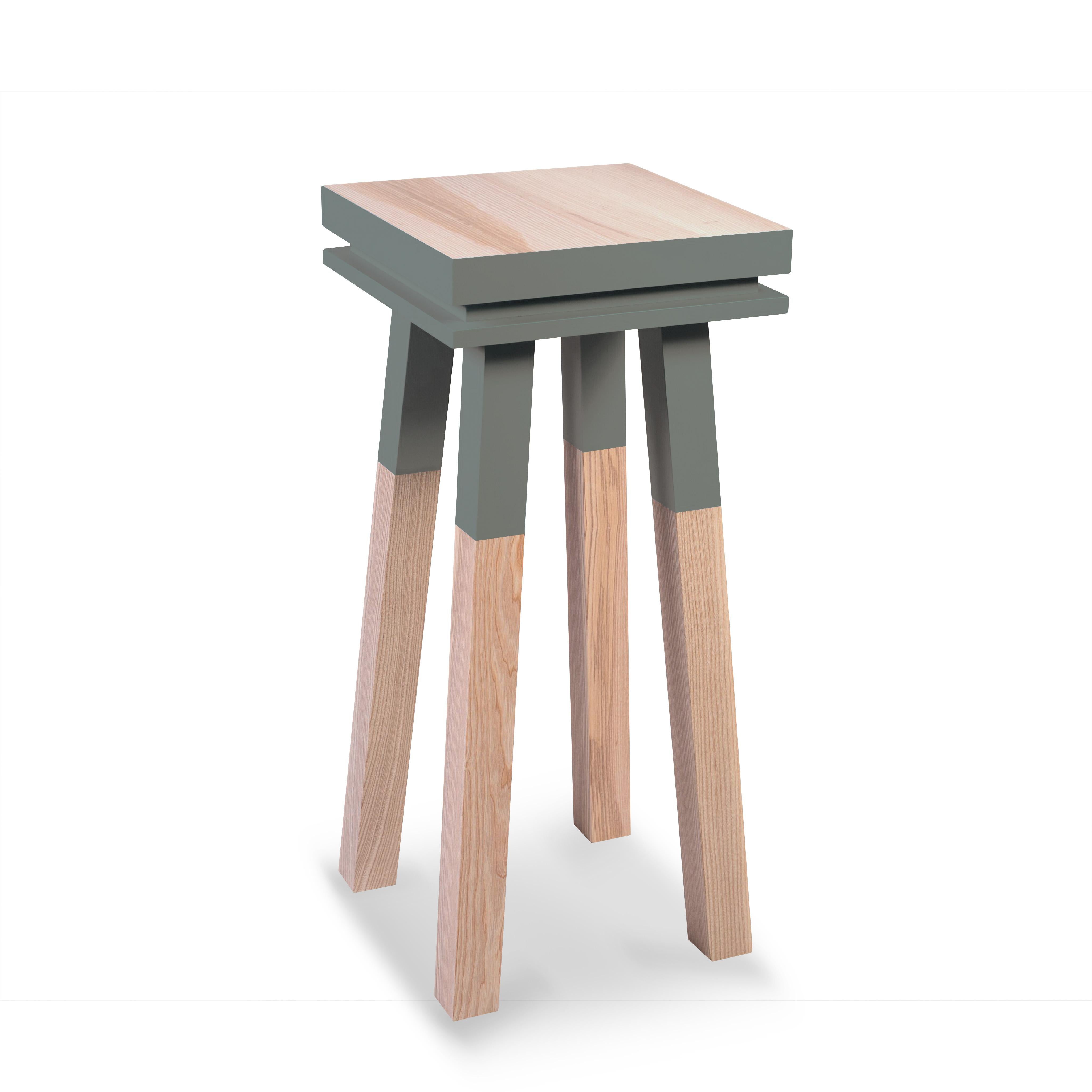 Mesa de pedestal artesanal de diseño francés en madera maciza de Eric Gizard, París Siglo XXI y contemporáneo en venta