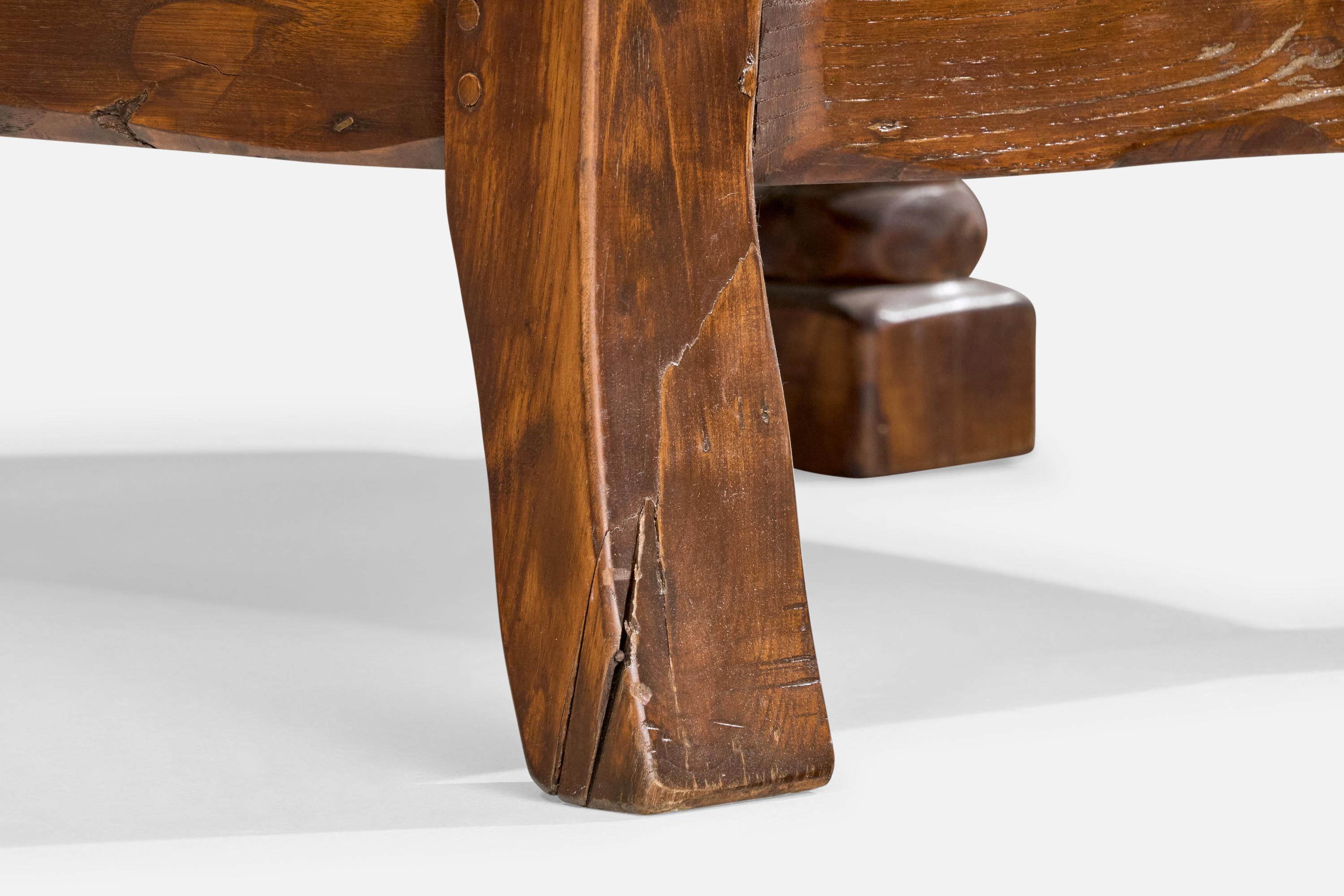 Sedie da salotto di design francese, Oak, Tessuto, Francia, anni '1970 in vendita 3