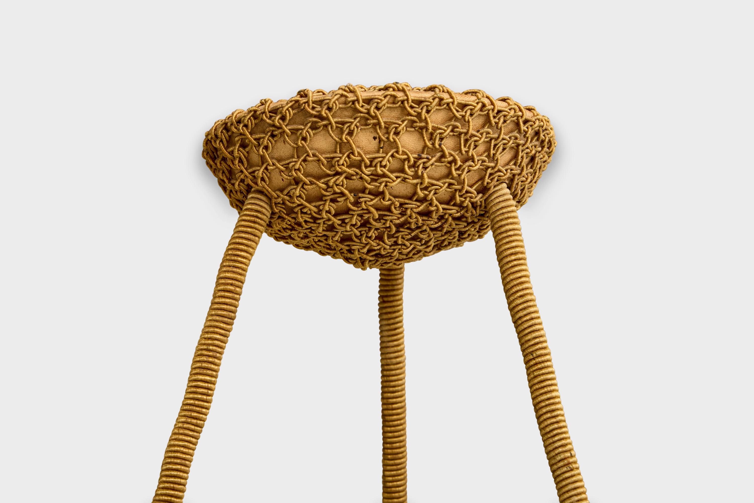 Designer francese, lampada a sospensione, alabastro, corda, Francia, anni '30 in vendita 3