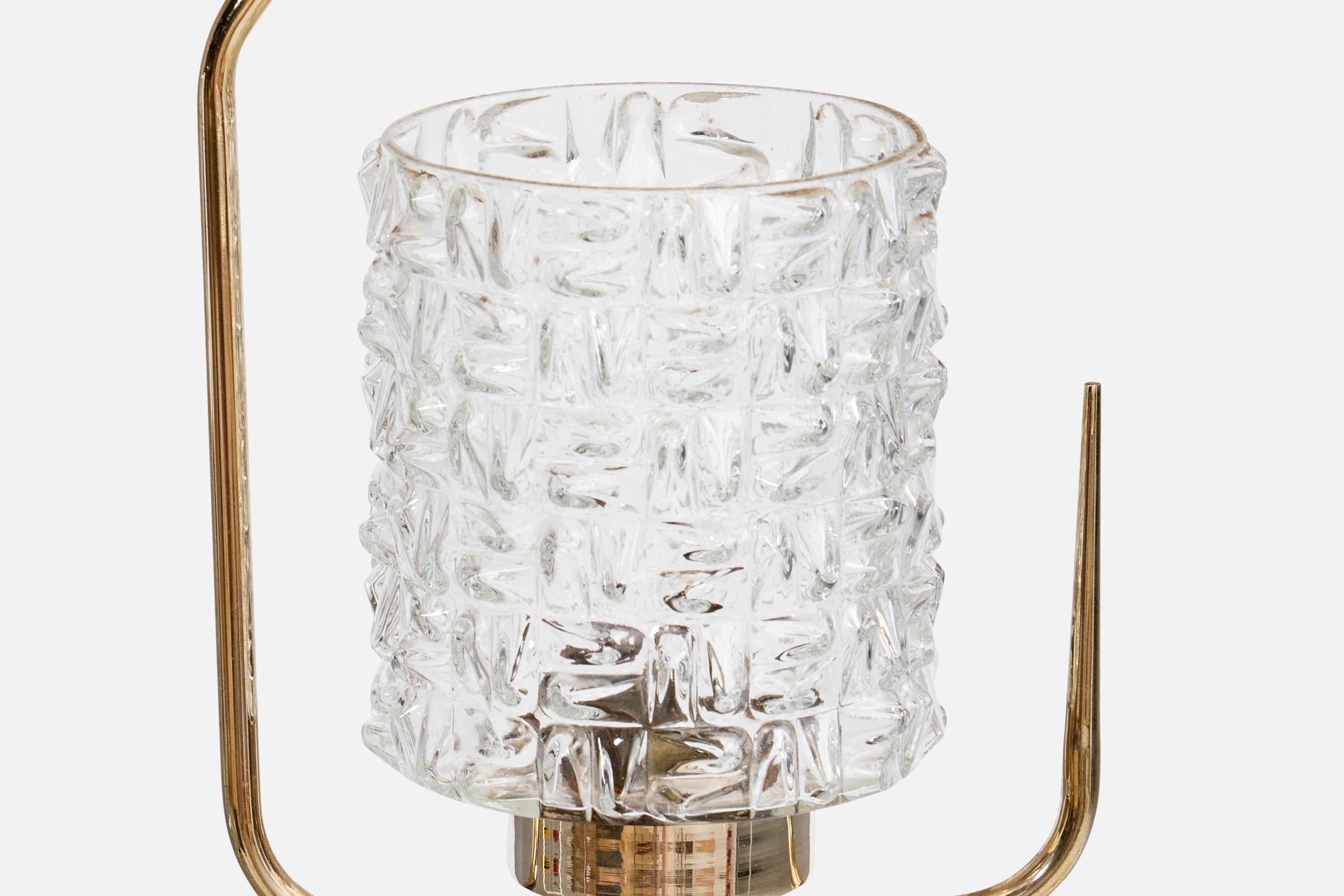 Metallo Designer francese, lampada a sospensione, ottone, metallo, vetro, Francia, anni 50 in vendita