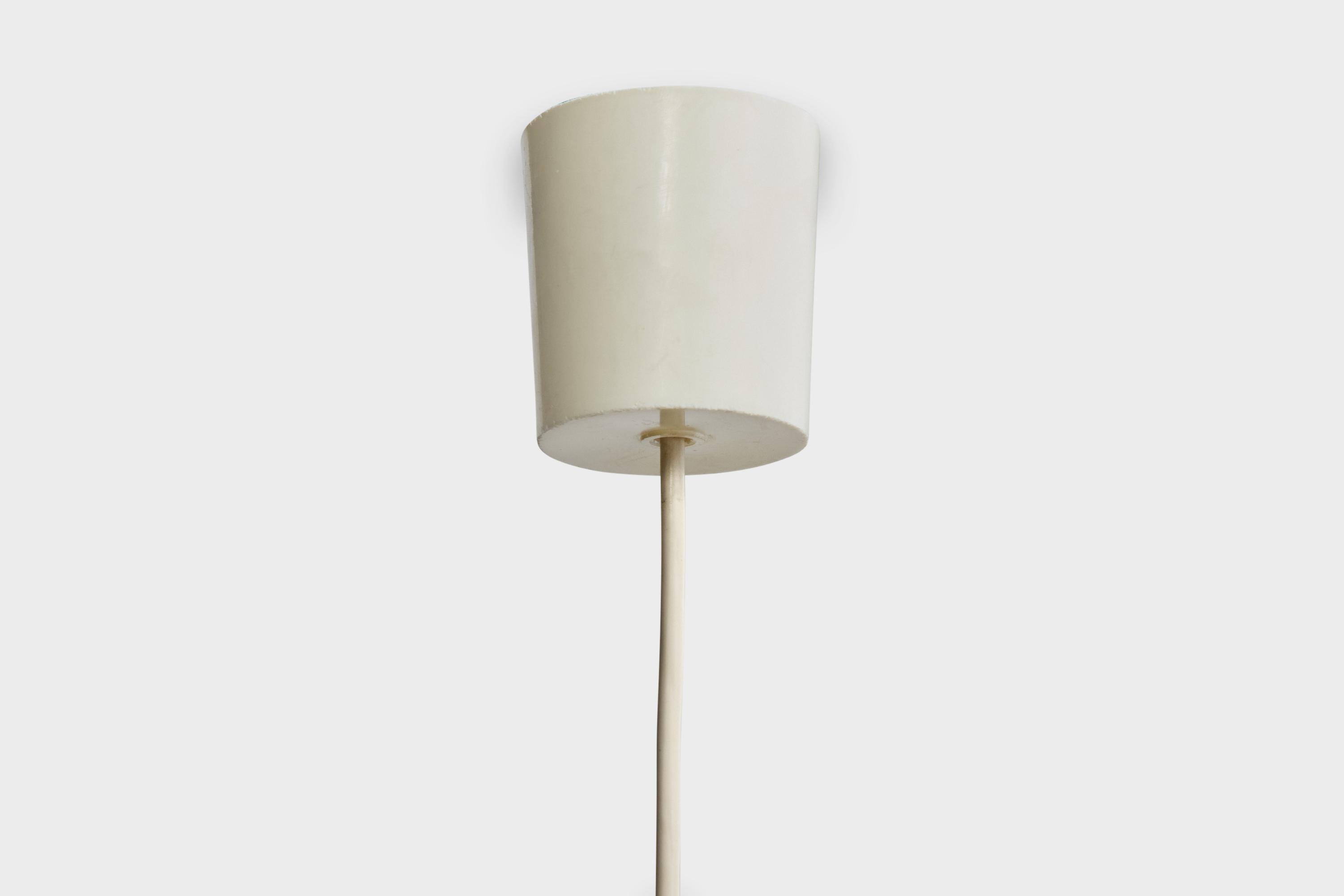 Designer francese, lampada a sospensione, tessuto, Francia, anni '60 in vendita 2