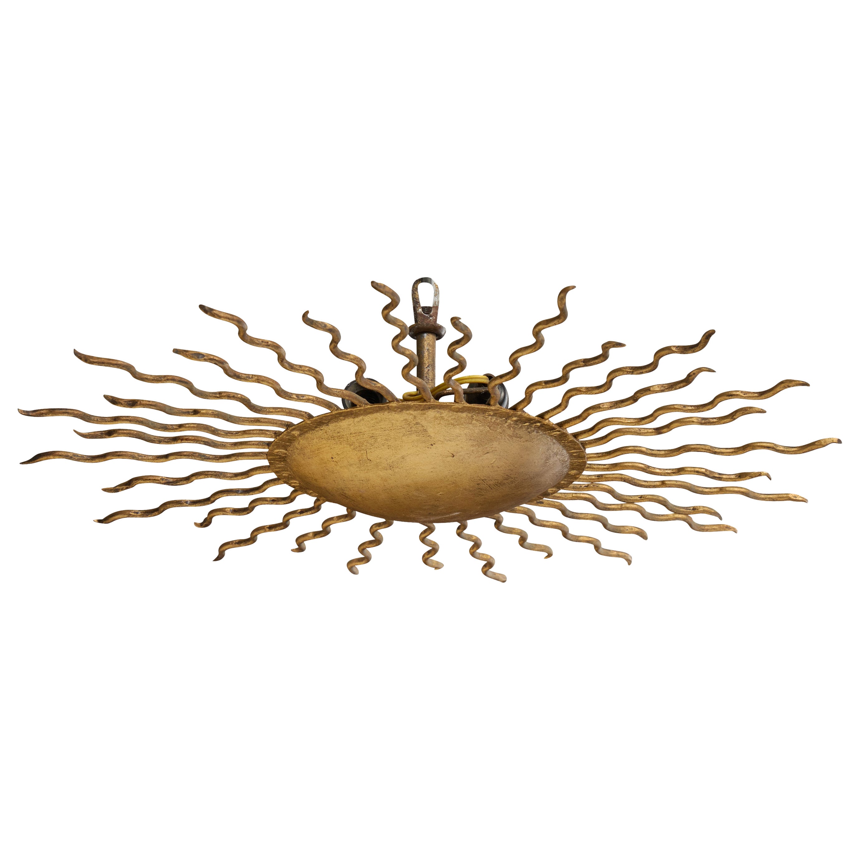 Designer francese, Lampada a sospensione, Metallo, Francia, anni 
1950 in vendita