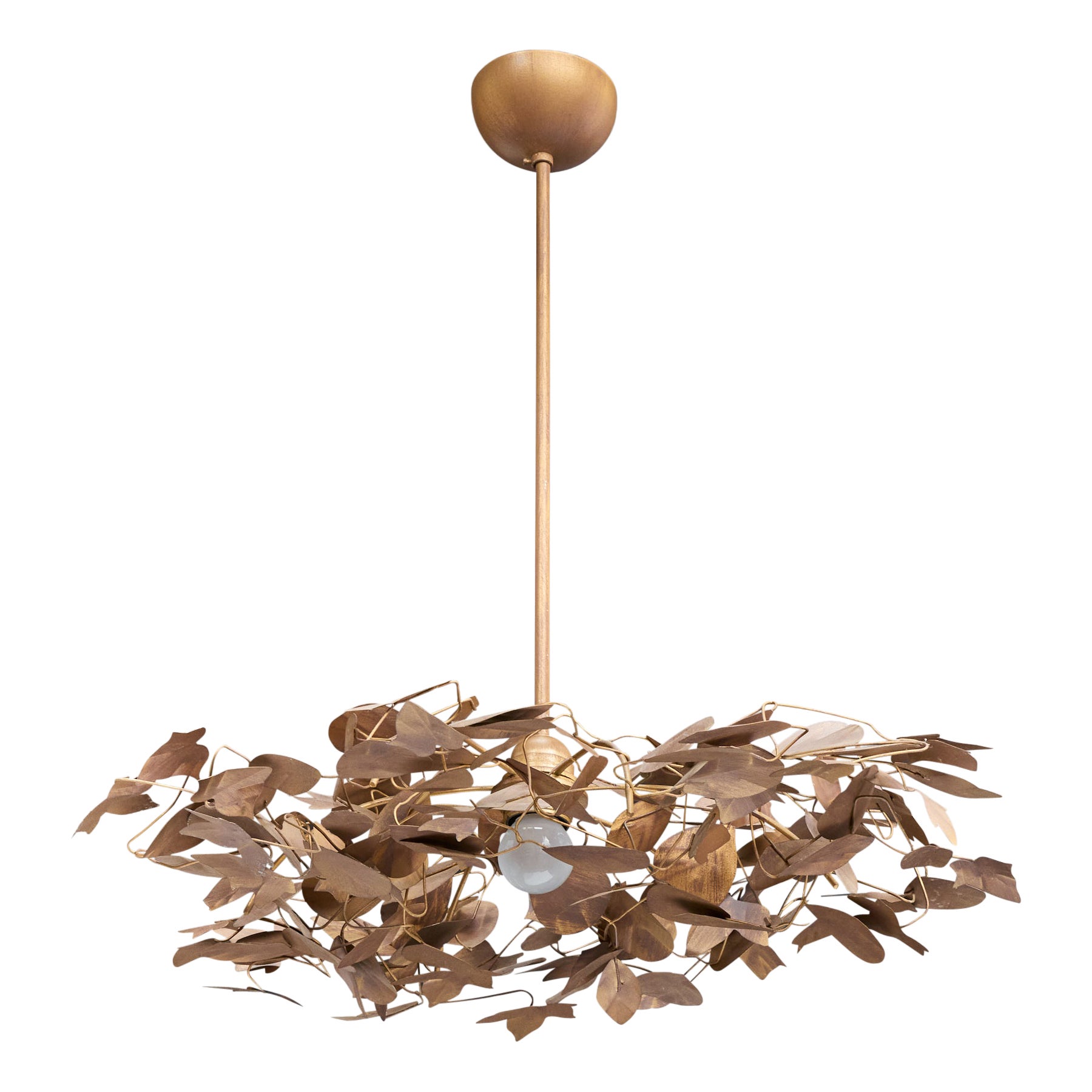 Designer francese, Lampada a sospensione, Metallo, Francia, anni 
70 in vendita