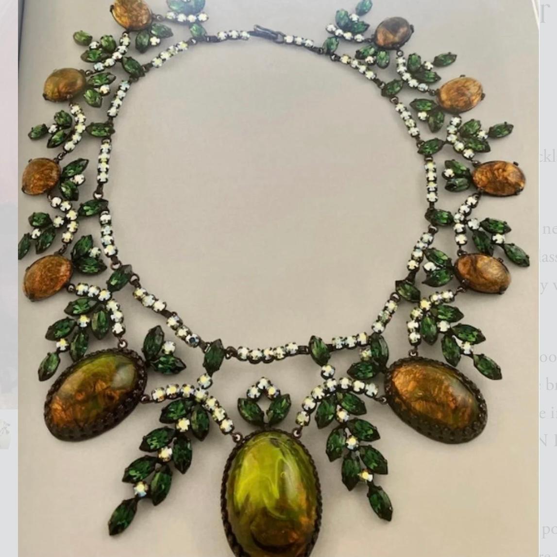 Lo stilista francese Roger Scemama per Christian Dior Collana 1950s in vendita 12