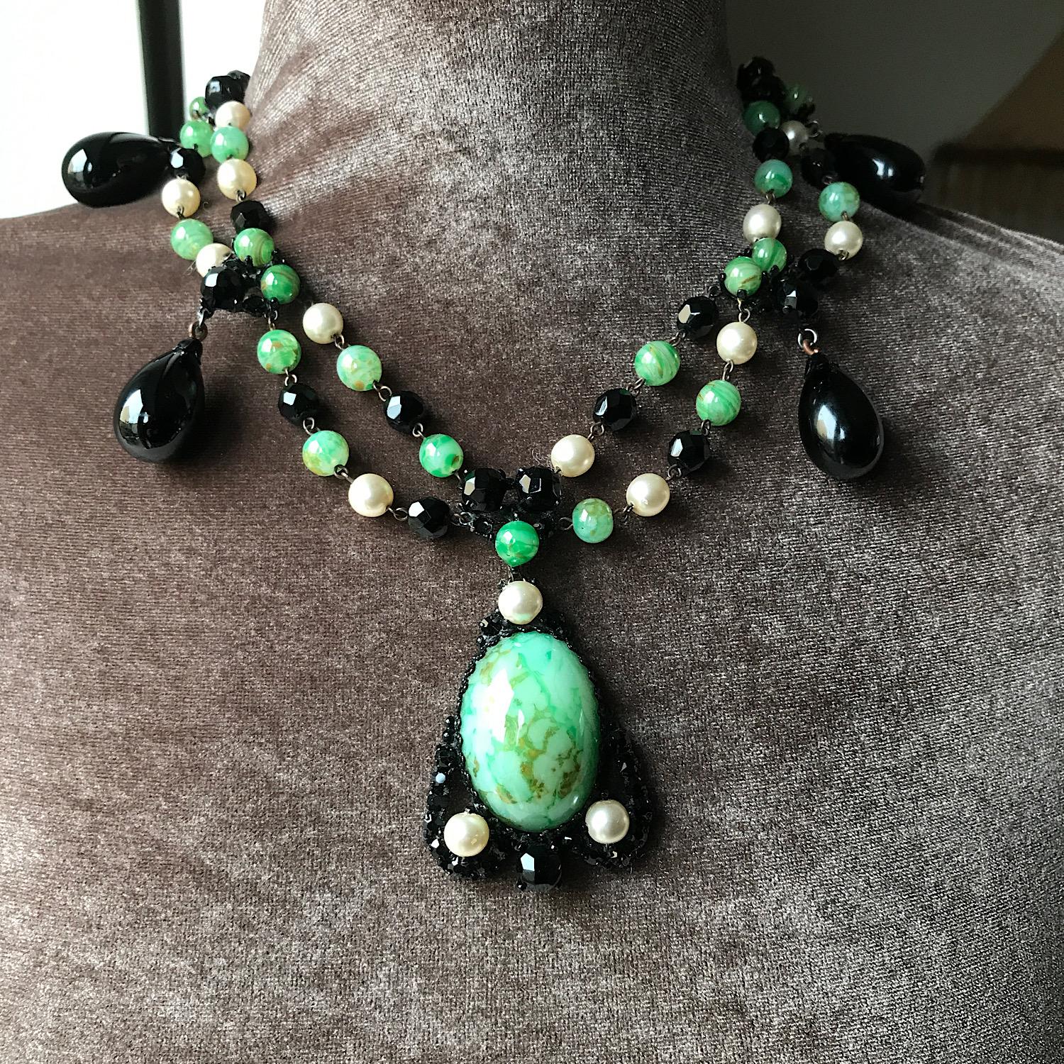 Lo stilista francese Roger Scemama per Christian Dior Collana 1950s in vendita 5