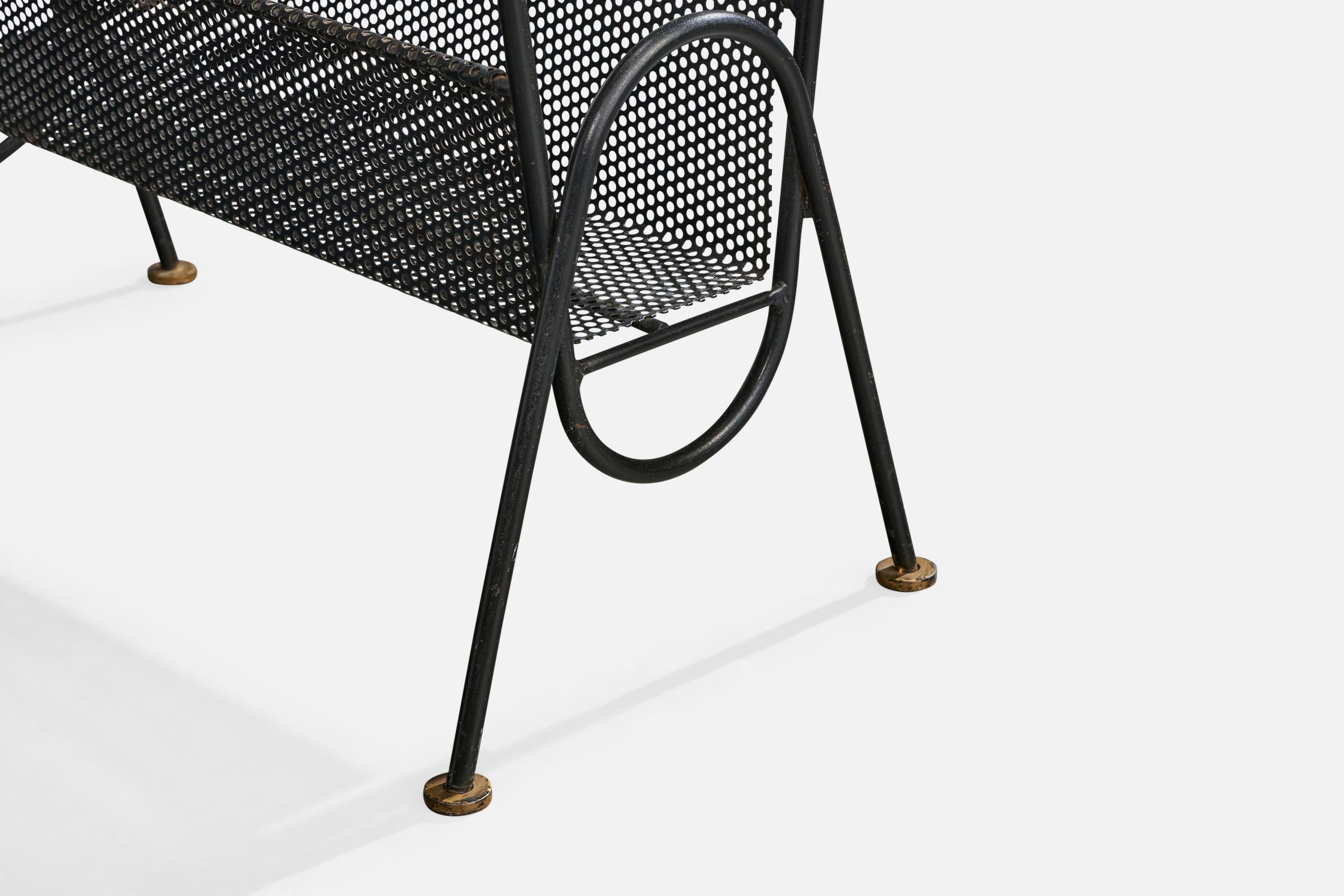 Tavolino di design francese, metallo, ottone, Francia, anni '50 in vendita 3