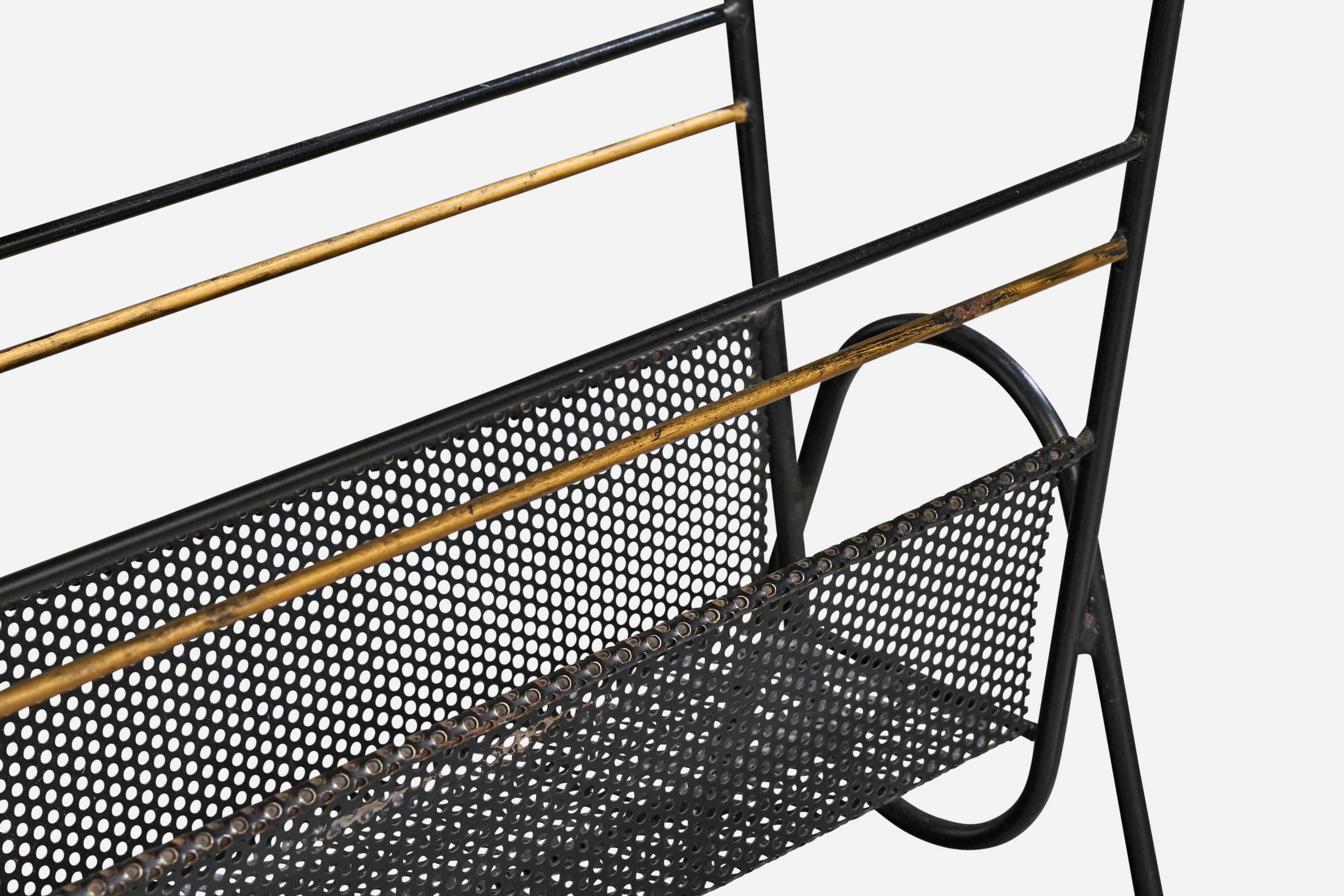 Tavolino di design francese, metallo, ottone, Francia, anni '50 in vendita 2