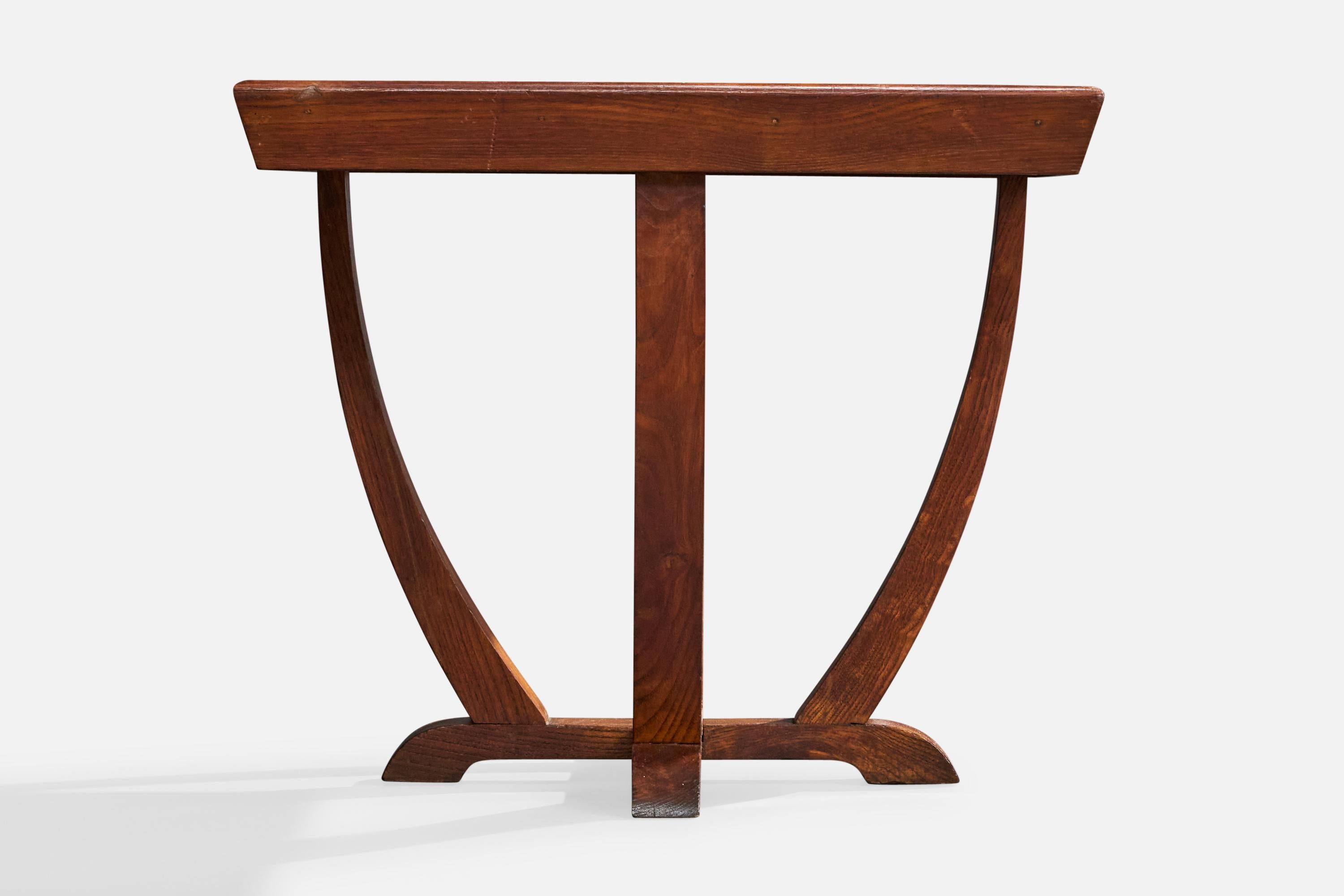 Francese Tavolino di design francese, Quercia, Francia, anni '30 in vendita