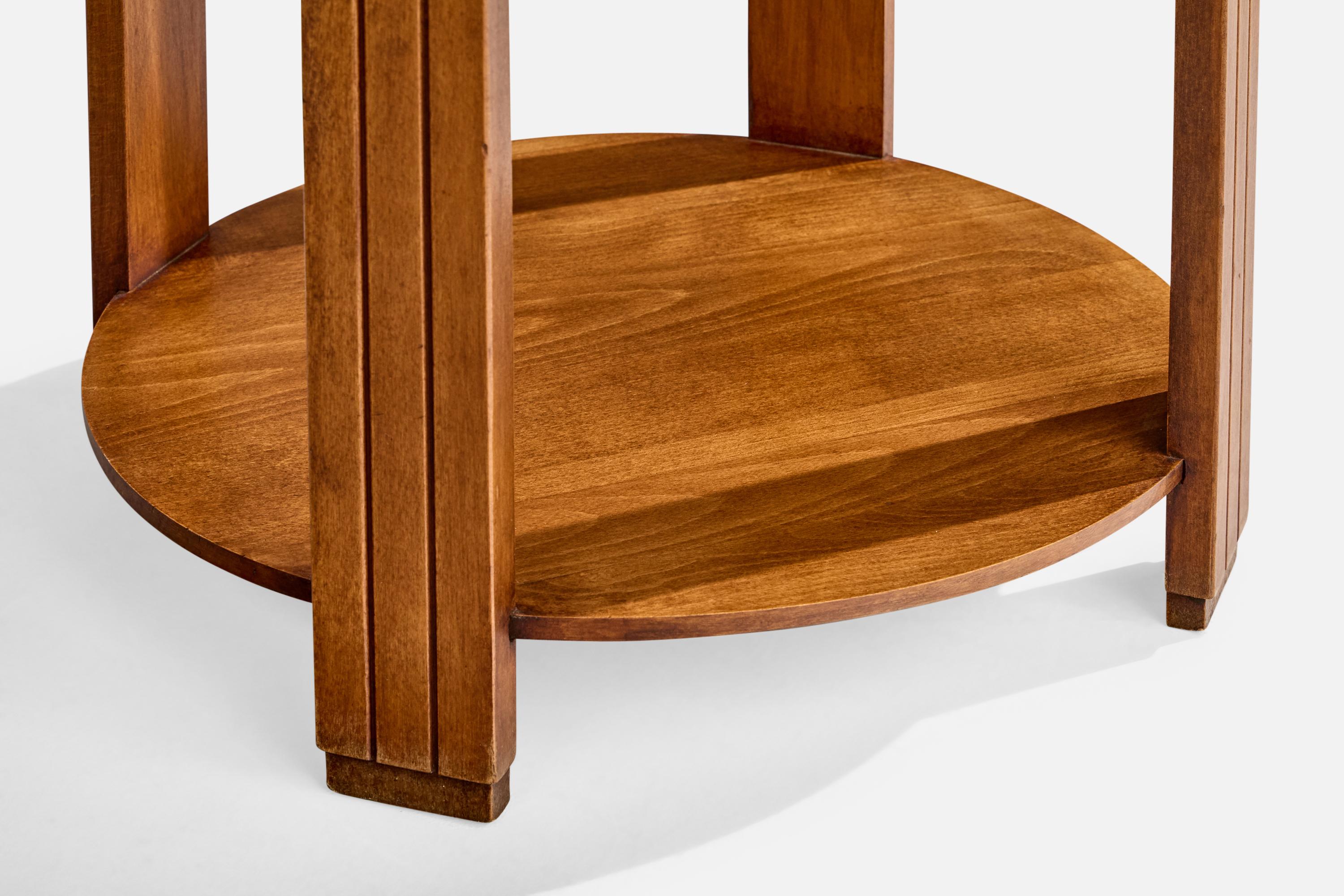 Tavolino di design francese, Quercia, Francia, anni '30 in vendita 2