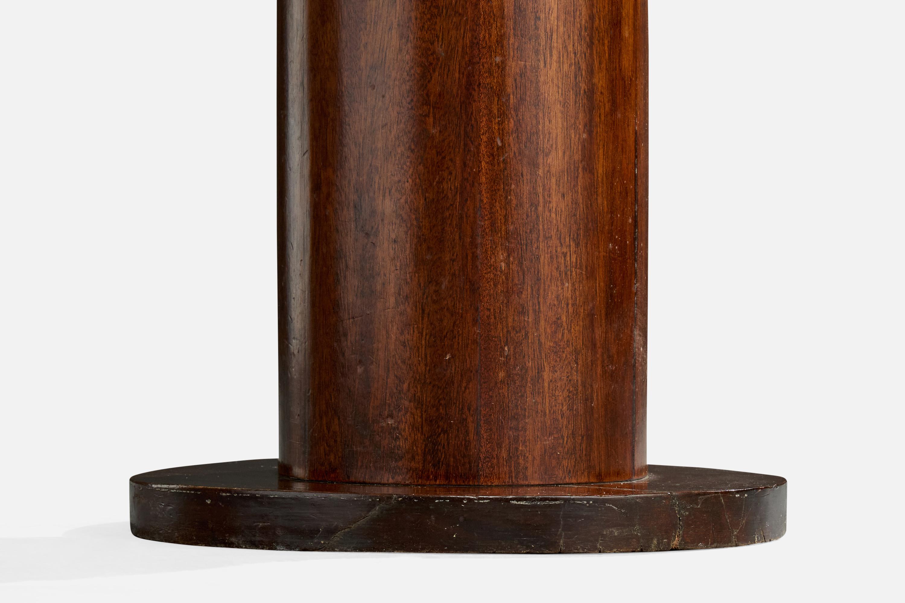 French Designer, Side Table, Walnut, France, 1930s For Sale 4
