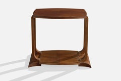 Französischer Designer, Beistelltisch, Holz, Frankreich, 1930er Jahre