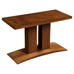 Designer français, table d'appoint, Wood, France, années 1930
