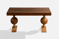 French Designer, Side Table, Wood, France, 1940s