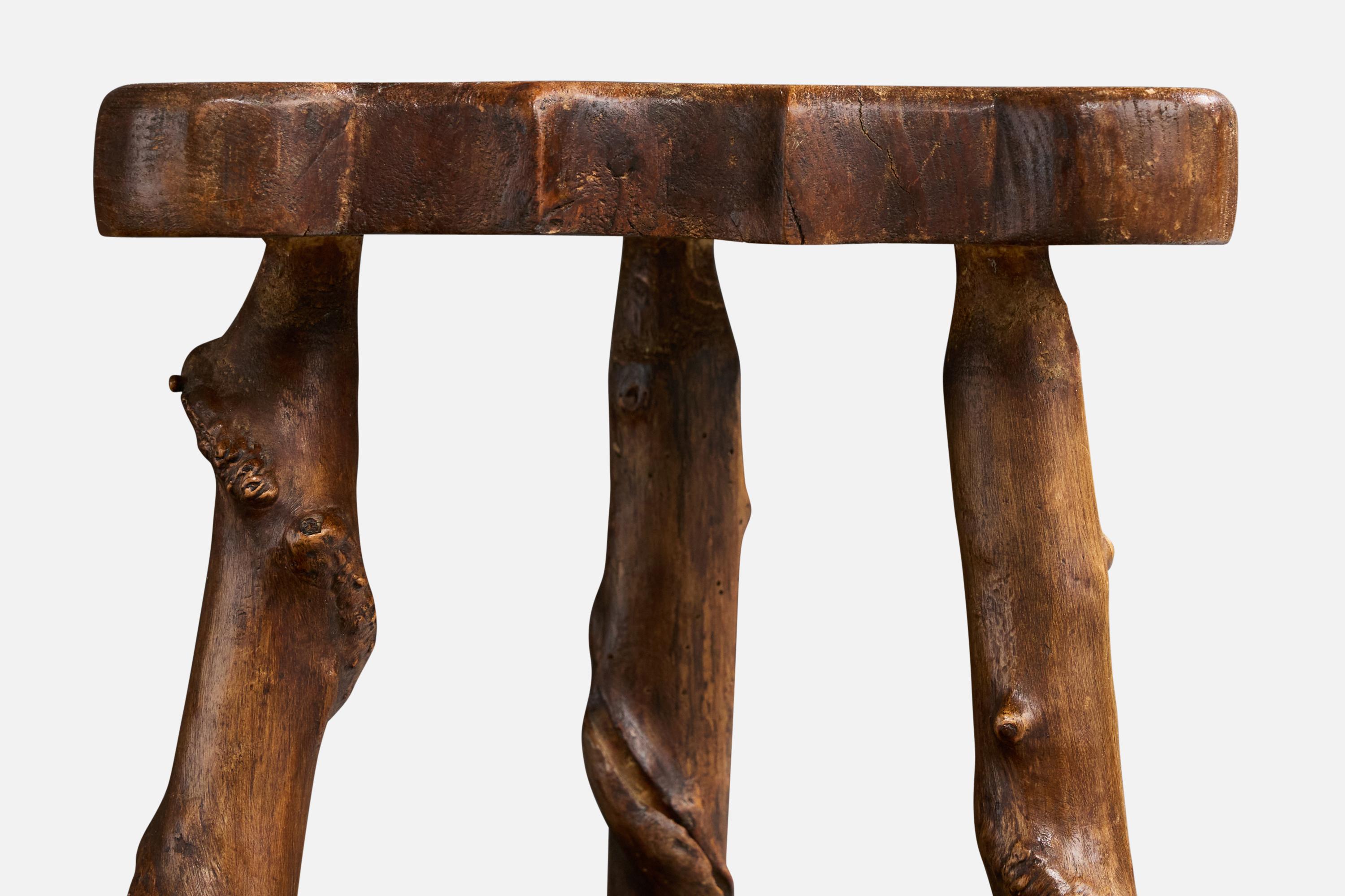 Designer français, table d'appoint, Wood, France, années 1940 Bon état - En vente à High Point, NC