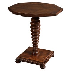 French Designer, Side Table, Wood, France, 1940s