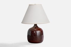 Diseñador francés, lámpara de mesa, cerámica, Francia, años 50