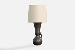 French Designer, Table Lamp, Ceramic, France, 1950s