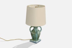 French Designer, Table Lamp, Ceramic, France, 1950s