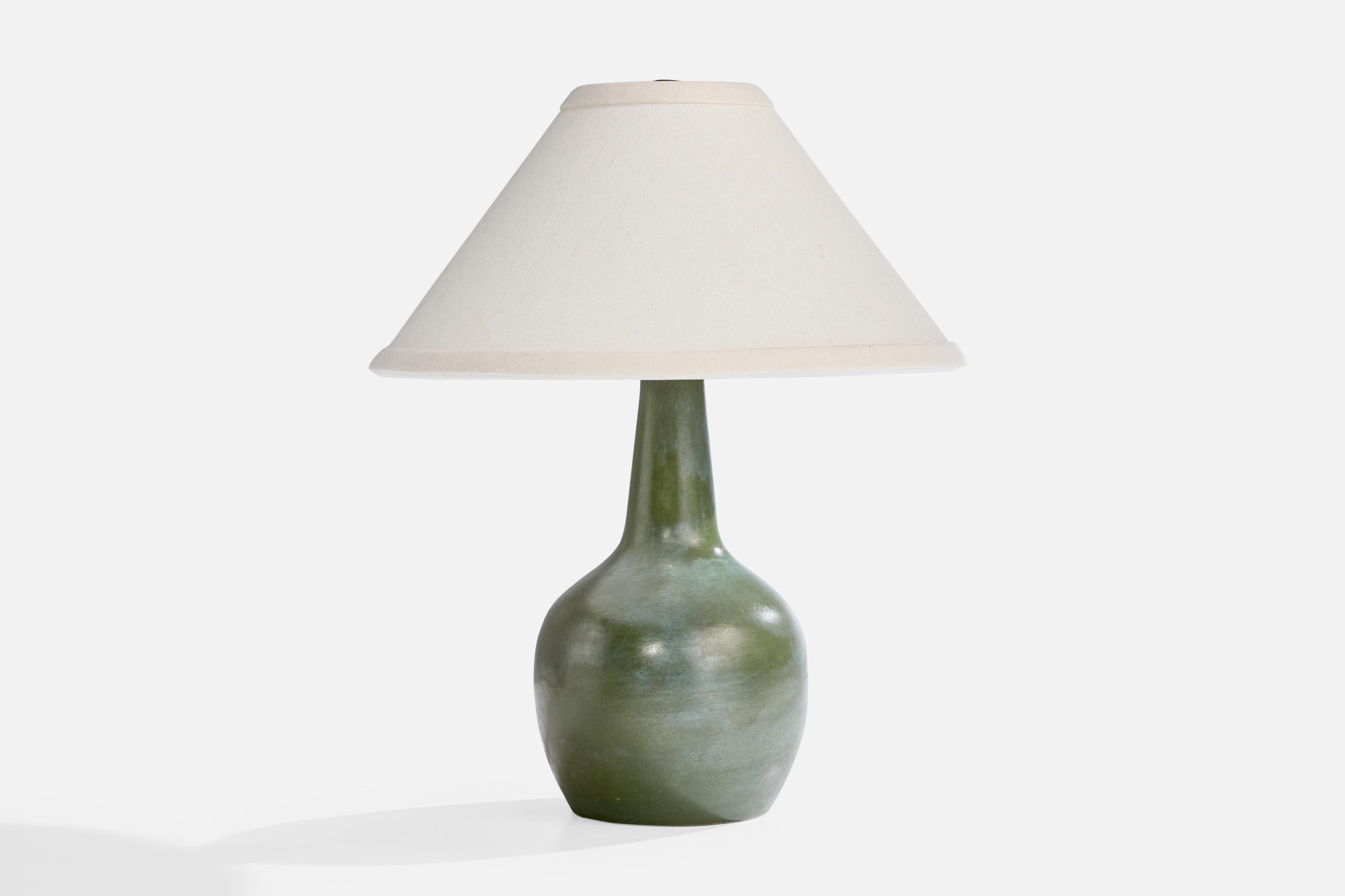 Mid-Century Modern French Designer, Table Lamp, Ceramic, France, 1950s For Sale