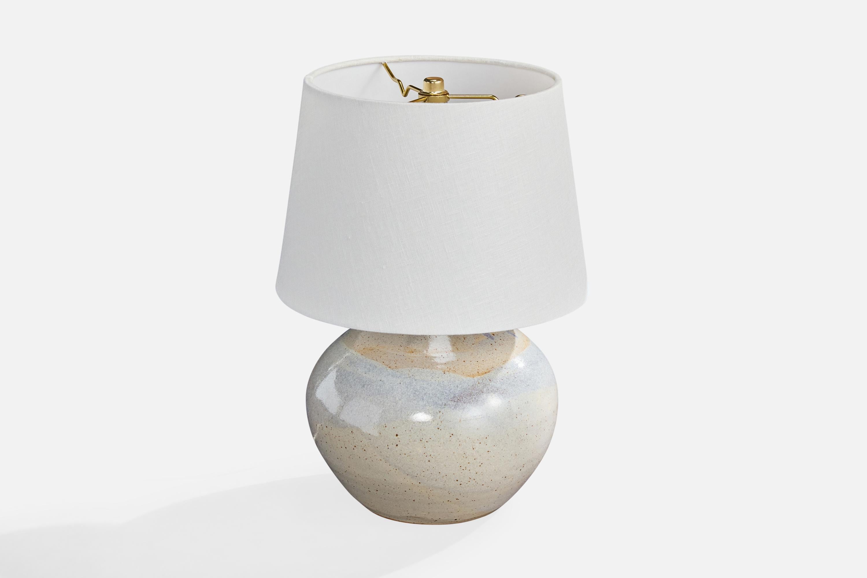 Mid-Century moderno Lampada da tavolo di design francese, ceramica, Francia, anni '1950 in vendita