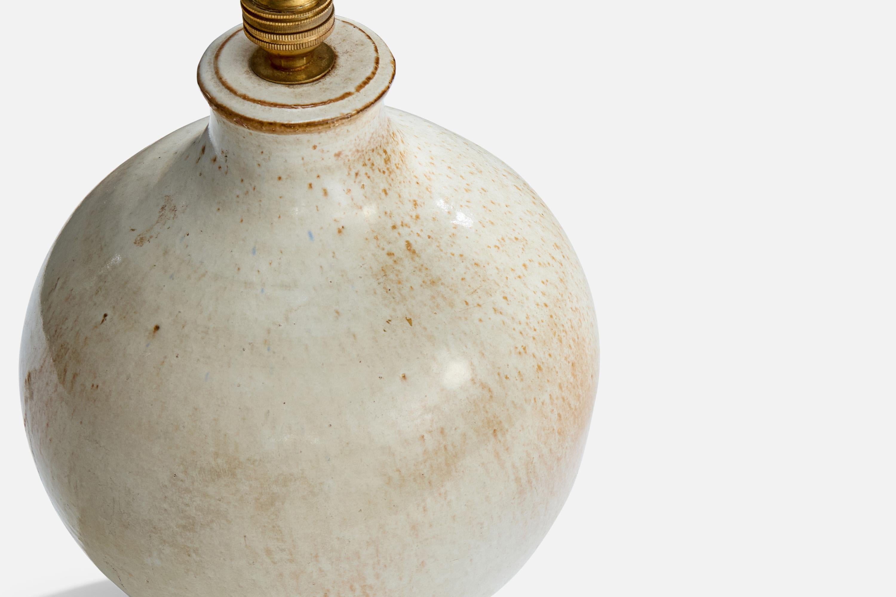 Französischer Designer, Tischlampe, Keramik, Frankreich, 1950er Jahre im Zustand „Gut“ im Angebot in High Point, NC