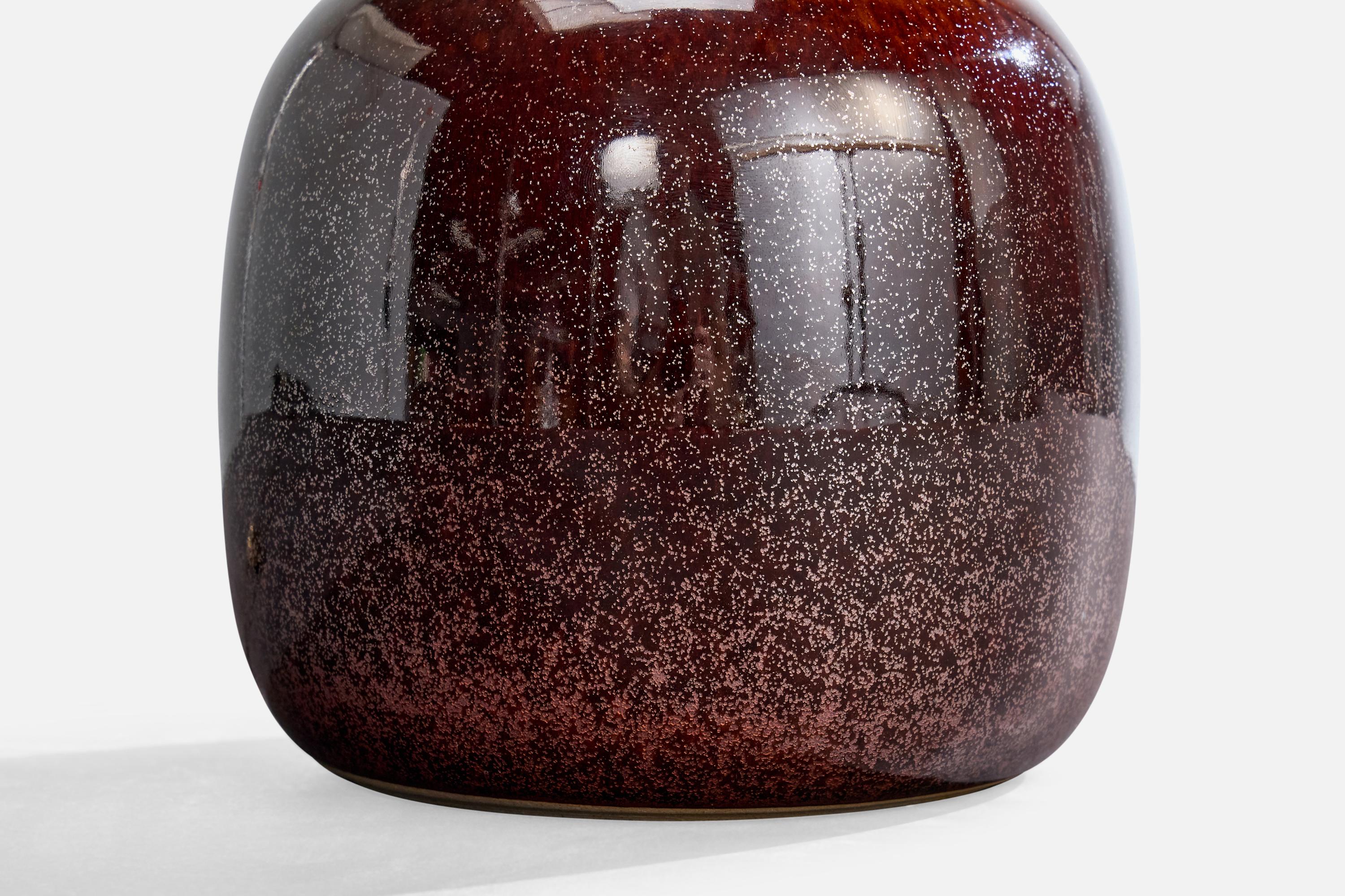 French Designer, Table Lamp, Ceramic, France, 1950s For Sale 1