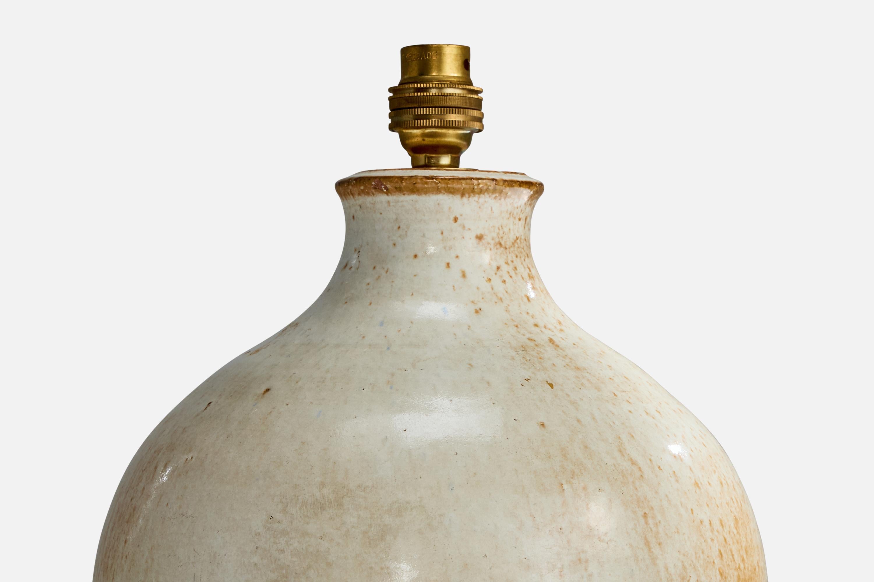 Französischer Designer, Tischlampe, Keramik, Frankreich, 1950er Jahre im Angebot 1
