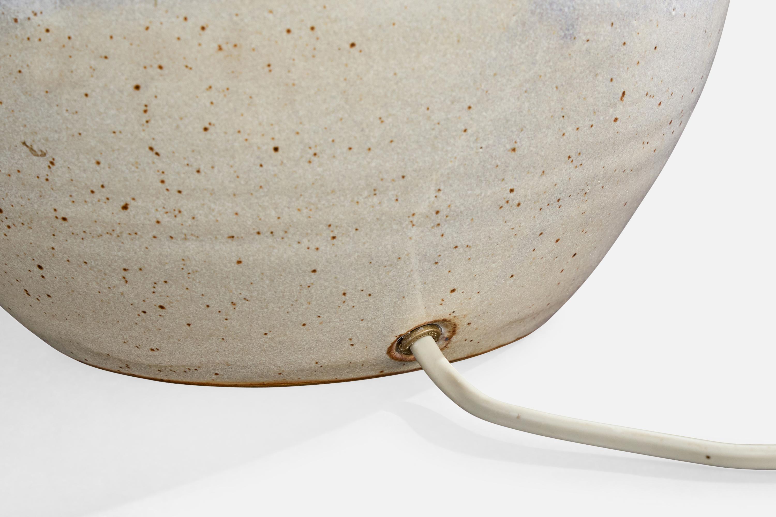 Ceramica Lampada da tavolo di design francese, ceramica, Francia, anni '1950 in vendita